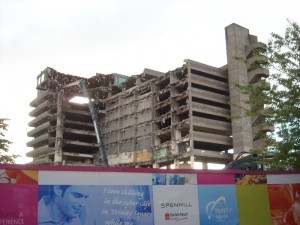 Car park demolition