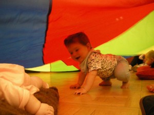 Parachute games at Creative Baby!